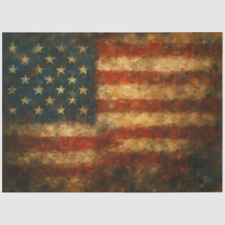 American Flag Abstract Flag Decoupage Paper