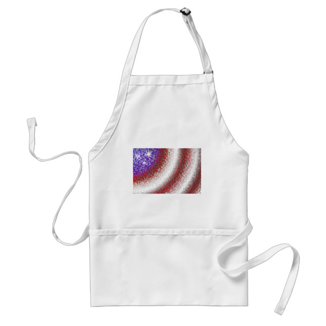 American Flag Abstract Standard Apron (Front)