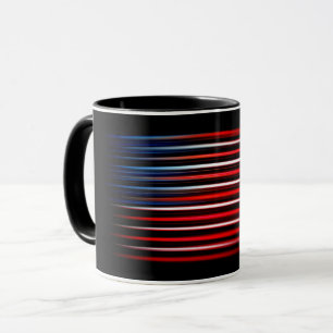 American Flag Abstract Striped Mug