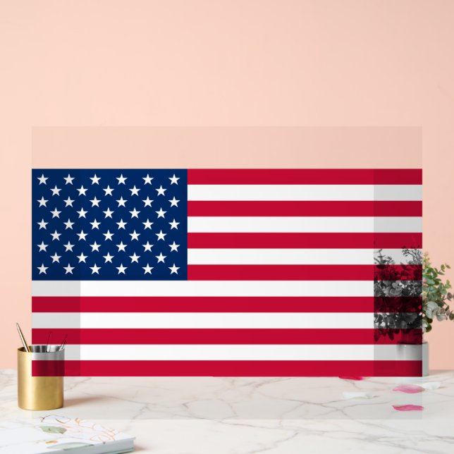 American Flag Acrylic Sign USA Patriotic (Wedding)