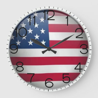 American Flag Acrylic Wall Clock