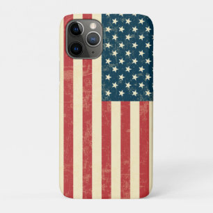 American Flag Aged Faded iPhone 11 Pro Case