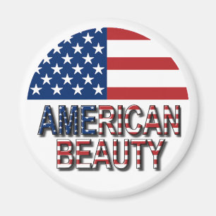 American Flag - American Beauty fridge magnet