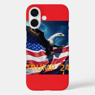 American Flag American Eagle TRUMP 2024 iPhone 16 Case