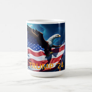American Flag American Eagle TRUMP 2024 Coffee Mug