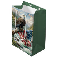 American Flag and Bald Eagle for Birthday