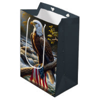 American Flag and Bald Eagle for Birthday