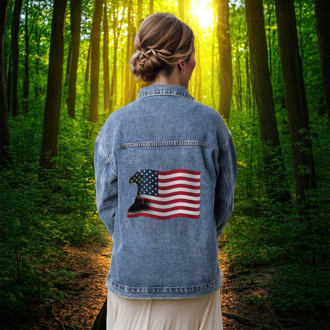 American Flag and Eagle Denim Jacket (Creator Uploaded)