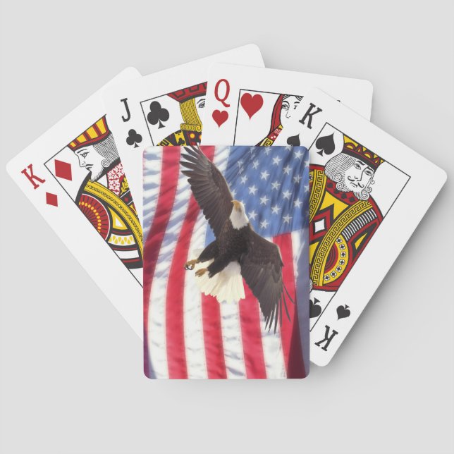 American Flag and Eagle Playing Cards (Back)