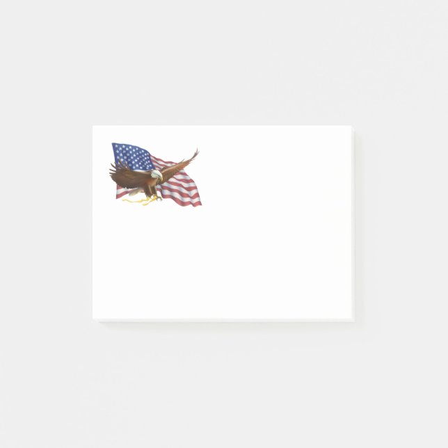 American Flag and Eagle Post-it Notes (Front)
