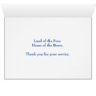 American Flag and Eagle Thank You Card