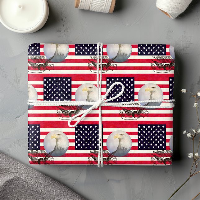 American Flag And Eagle Wrapping Paper (Creator Uploaded)