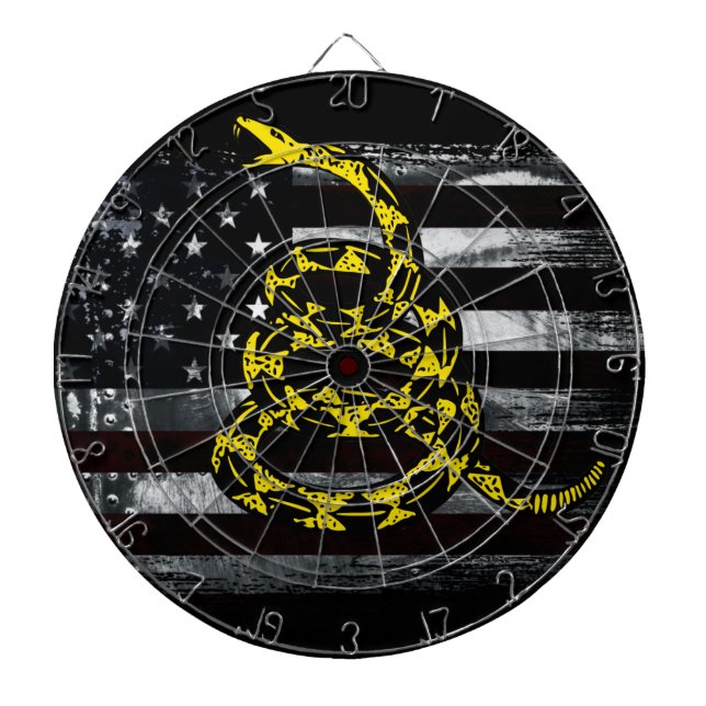 American Flag and Snake Dartboard (Front)