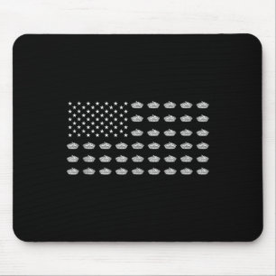 American Flag Apple Pie Usa Patriotism Patriot Vet Mouse Pad