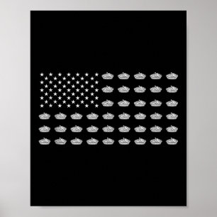 American Flag Apple Pie Usa Patriotism Patriot Vet Poster