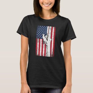 American Flag Arborist Patriotic Tree Surgeon 4th T-Shirt