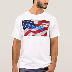American Flag Arkansas T-Shirt