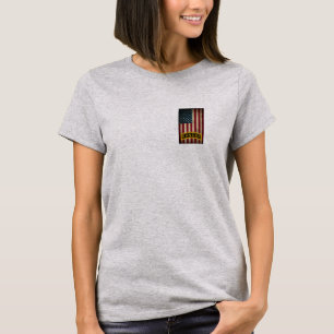 American Flag Army Ranger School Tab T-Shirt