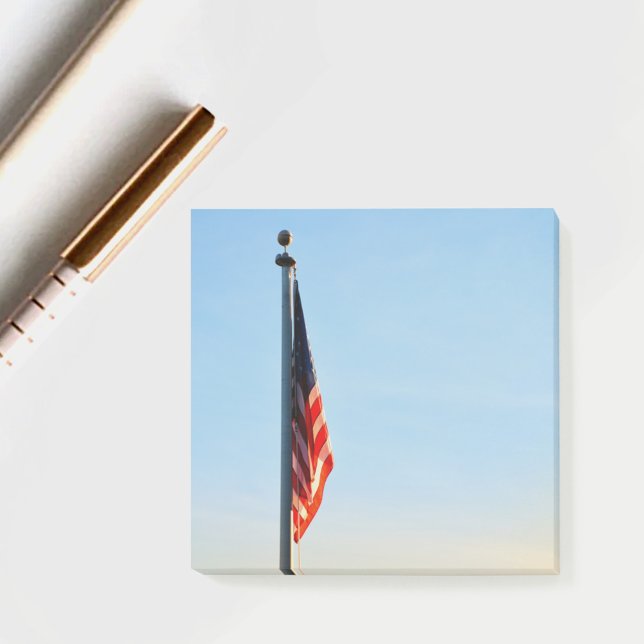 American Flag at Dawn Post-it Notes (Creator Uploaded)