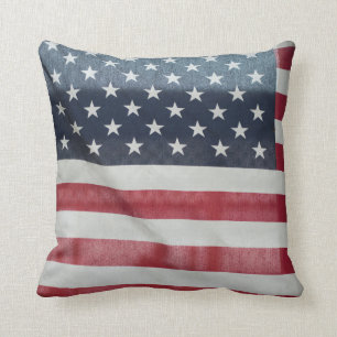American Flag At The Sussex County Fair Cushion