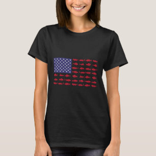 American Flag B Fishing Kid Boy Youth Women Men Pa T-Shirt