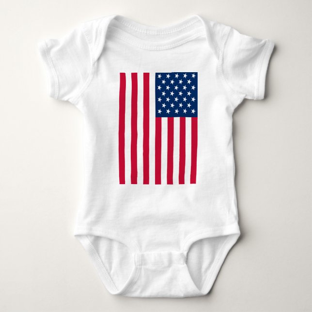 American Flag Baby Bodysuit (Front)