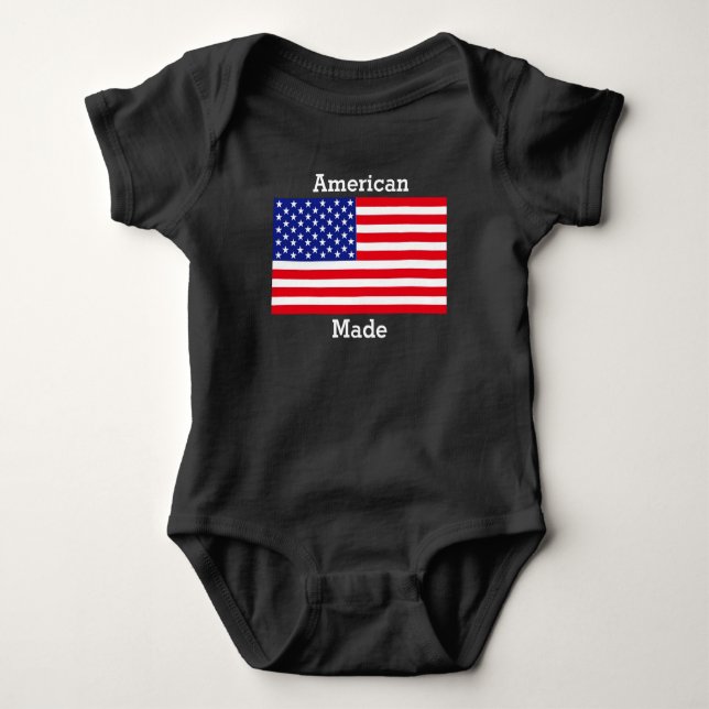 American flag baby bodysuit (Front)