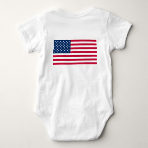 American Flag Baby Bodysuit or T-Shirt