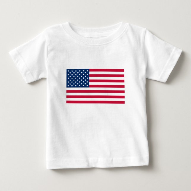 American Flag Baby T-Shirt USA (Front)