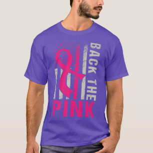 American Flag Back The Pink Ribbon Breast Cancer A T-Shirt