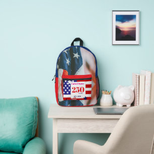 American Flag Backpack USA Patriotic