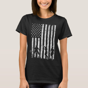 American Flag Badminton Shirt Men Usa Flag Badmint