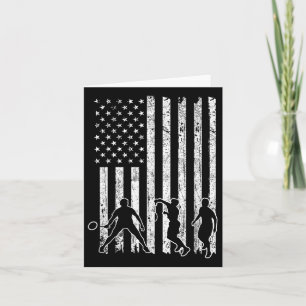 American Flag Badminton Shirt Men Usa Flag Badmint Card