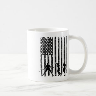 American Flag Badminton Shirt Men Usa Flag Badmint Coffee Mug