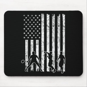 American Flag Badminton Shirt Men Usa Flag Badmint Mouse Pad