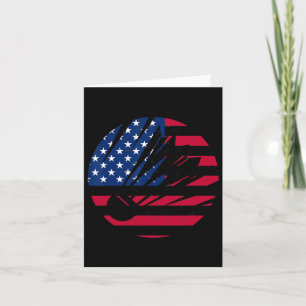 American Flag Badminton Shirt Men Women Usa Badmin Card