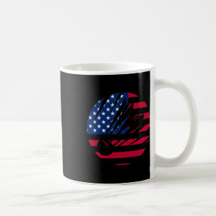 American Flag Badminton Shirt Men Women Usa Badmin Coffee Mug
