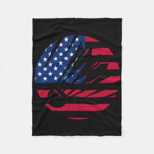 American Flag Badminton Shirt Men Women Usa Badmin Fleece Blanket