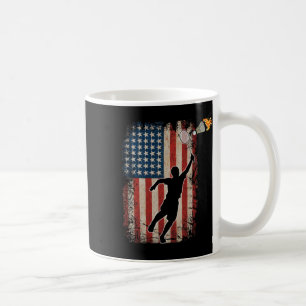 American Flag Badminton Shuttle Art Sports 1 Coffee Mug