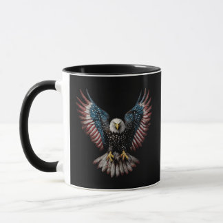 American Flag Bald Eagle 4th of July USA Patriotic Mug