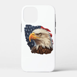 American Flag Bald Eagle iPhone 12 Mini Case