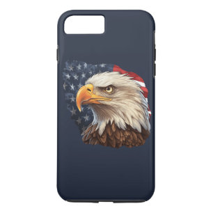 American Flag Bald Eagle iPhone 8 Plus/7 Plus Case