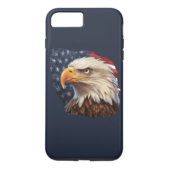 American Flag Bald Eagle Case-Mate iPhone Case (Back)