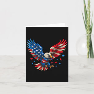 American Flag Bald Eagle Men Patriotic Eagle 4th O Card