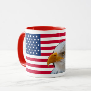American Flag & Bald Eagle Mug