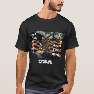 American Flag Bald Eagle T-Shirt