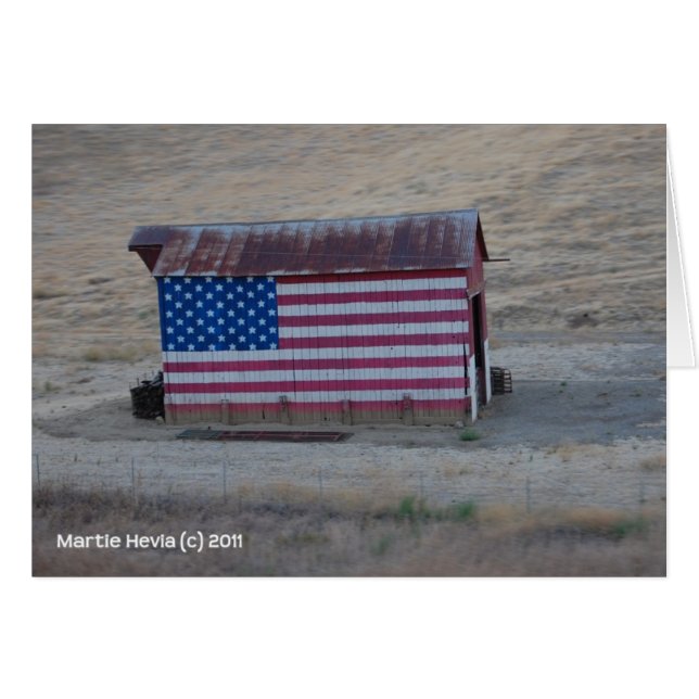 American Flag Barn (Front Horizontal)