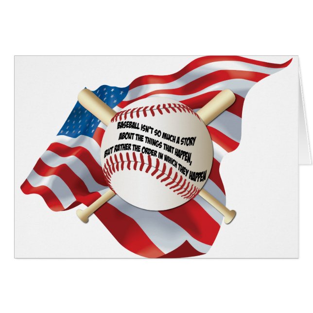 American Flag Baseball (Front Horizontal)