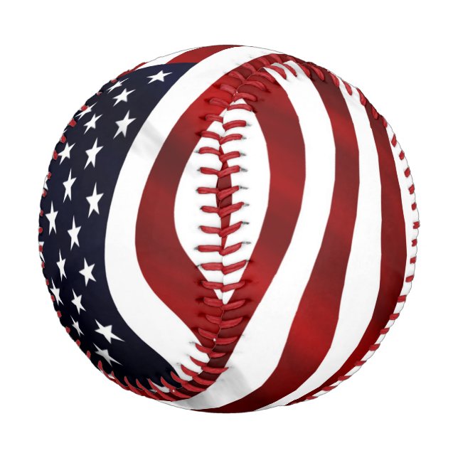 American Flag Baseball (Angled)
