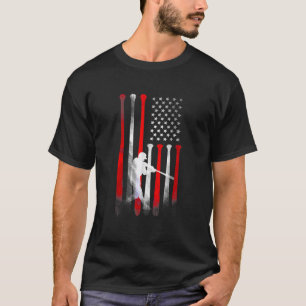 American Flag Baseball Apparel Vintage Baseball 1 T-Shirt